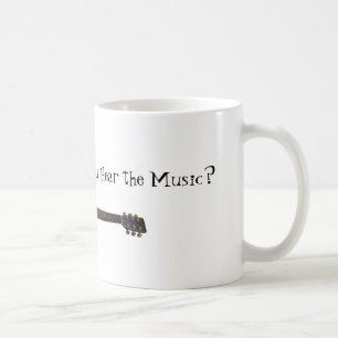 Kan je de muziek horen? koffiemok