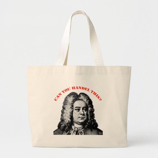 Kan je dit verhandelen" grote tote bag (Voorkant)