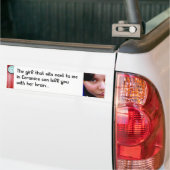 Kan je doden met haar brein bumpersticker (Op Truck)