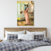 Kan je een beetje te gelukkig zijn, Victoriaans ch Canvas Afdruk (Insitu (Slaapkamer))