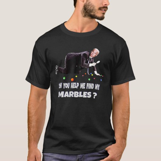 KAN JE ME HELPEN MIJN MARBELS TE VINDEN? Funny Joe T-shirt (Voorkant)