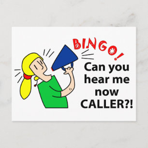 Kan je me nu bingo beller horen? briefkaart