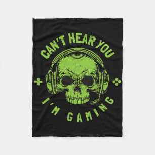 Kan je niet horen, ik ben aan het gamen - Gamer Sk Fleece Deken