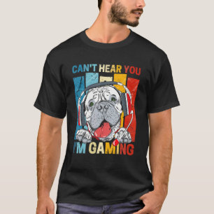 Kan je niet horen ik ben aan het gamen grappige Pi T-shirt
