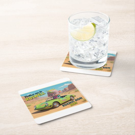 Kan Kooler  Vierkante Kartonnen Onderzetter (Insitu)