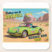 Kan Kooler  Vierkante Kartonnen Onderzetter (Voorkant)