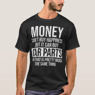 Kan kopen auto onderdelen grappige auto man monteu t-shirt
