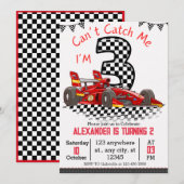 Kan me niet pakken, ik ben 3 Verjaardagsjongen van Kaart (Voorkant / Achterkant)