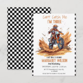 Kan me niet pakken Ik ben drie Dirt Bik Boy 3e ver Kaart (Voorkant / Achterkant)