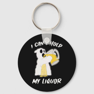 Kan mijn Liquor Ghost Halloween-bier niet vasthoud Sleutelhanger