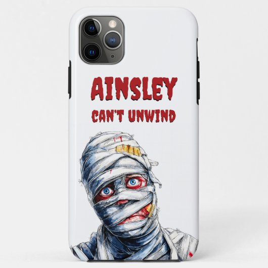 Kan mummie grappig Halloween Wrap Ontwerp niet Ont Case-Mate iPhone Case (Achterkant)