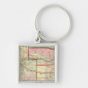 Kan, Neb, Colo Map door Mitchell Sleutelhanger