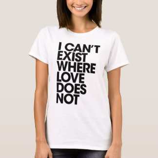 Kan niet bestaan zonder liefde - Licht T-shirt