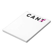 Kan niet in-Can Blocnote (Gedraaid)