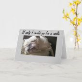 KAN NIET NAAR EEN WALK-TOO SAD GAAN KAART (Gele Bloem)