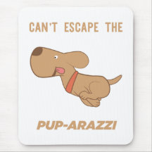 kan niet ontsnappen aan de pup-arazzi