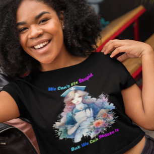 Kan niet repareren Stomme: Serene Tuin Verpleegste T-shirt