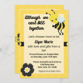 Kan niet samen de Uitnodiging van het Baby shower  (Voorkant / Achterkant)