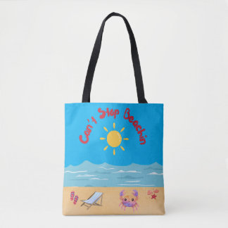 KAN NIET STOPPEN MET STRAND FUN CITAA DRAAGTAS