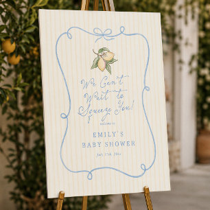 Kan niet wachten om je te knuffelen Baby Shower We Poster