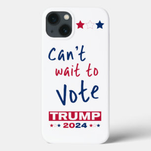 Kan niet wachten om te stemmen TRUMP 2024 iPhone 13 Hoesje