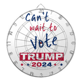Kan niet wachten om te stemmen TRUMP 2024 Dartbord