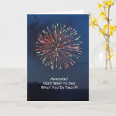 Kan niet wachten om te zien wat je nu doet = Art K Kaart (Gele Bloem)