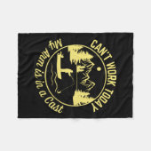 Kan niet werken vandaag mijn arm is in een gegoten fleece deken (Voorkant (Horizontaal))