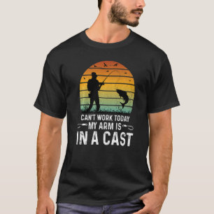 Kan niet werken vandaag mijn arm is in een gegoten t-shirt