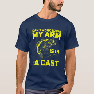 Kan niet werken vandaag mijn arm is in een gegoten t-shirt