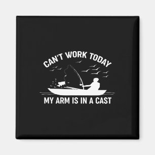 Kan niet werken vandaag mijn arm is in een Gevist Magneet