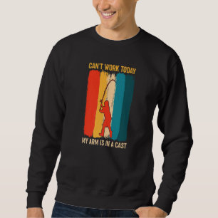 Kan niet werken vandaag mijn arm is in een Gevist Trui