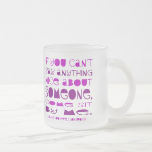 Kan Niks Aardigs Zeggen Kom Bij Me Zitten Paars Matglas Koffiemok