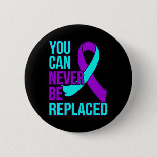 Kan nooit worden vervangen Suicide Awareness Suppo Ronde Button 5,7 Cm