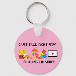 Kan nu niet praten Sleutelhanger Pink