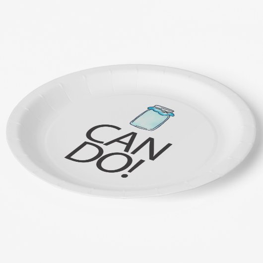 kan papieren bordje (Gekanteld)