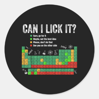 Kan Periodiek Systeem Leuk Wetenenschapsleraar Ronde Sticker