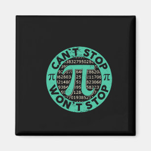 Kan Pi Wont Stop Wiskunde Pi Day Funny Wiskunde Te Magneet