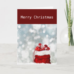 KAN SANTA'S BAG BRENGEN JE WAT JE NODIG HEBT FEESTDAGEN KAART