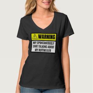 Kan spontaan beginnen met praten over mijn Rottwei T-shirt