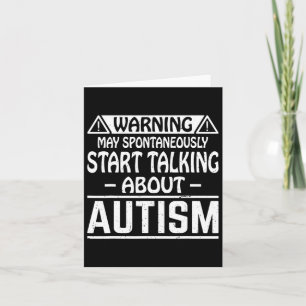 Kan spontaan praten over autisme en autisme kaart