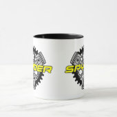 Kan spyder zijn met Mok met drie pompen (Midden)