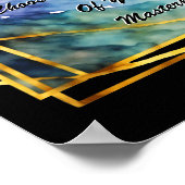 Kan tekst veranderen, het canvas van het leven is  poster (Hoek)