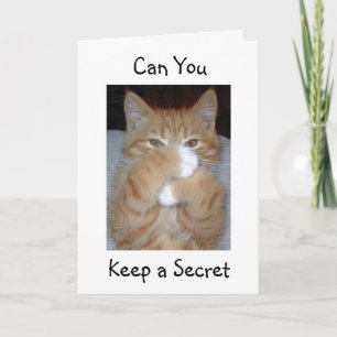 KAN U EEN GEHEIM KITTENISH CHRISTMAS WISH HOUDEN FEESTDAGEN KAART