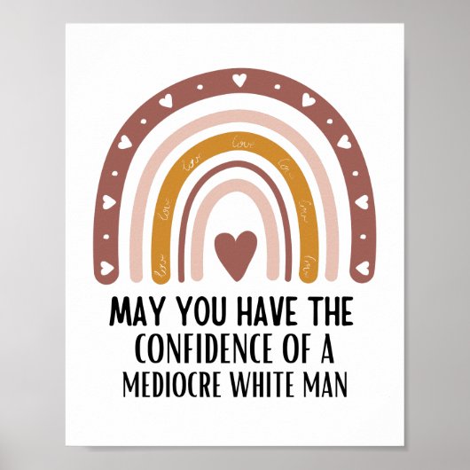 kan u het vertrouwen van een middelmatig wit man h poster (Voorkant)