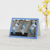 KAN UW CHRISTMAS *MERRY & BRIGHT* ZIJN KAART (Gele Bloem)