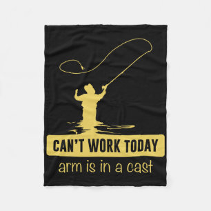 Kan vandaag niet werken Arm zit in een gipsst Mopp Fleece Deken