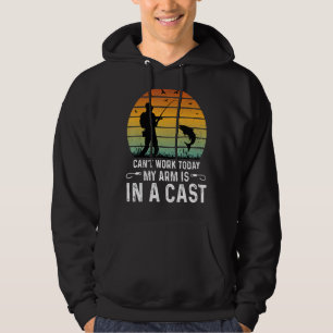 Kan vandaag niet werken mijn arm is in een gegoten hoodie