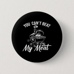 Kan Vlees Bbq Roker Barbecue Grill Pitmaster Niet Ronde Button 5,7 Cm