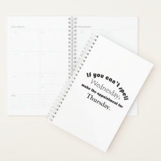Kan woensdag niet spellen donderdag Grappig Gezegd Planner